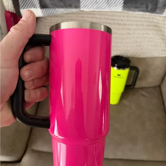 Stanley Neon Pink & Neon Yellow Travel Tumblers - Set of Three - Picture 6 of 10